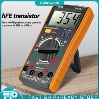 DT9205A AC DC voltmeter ammeter ความจุเครื่องทดสอบ LCD Digital Multimeter