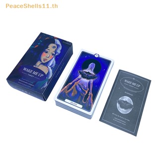 Peaceshells ไพ่ทาโรต์ปลุก 12*7 ซม. พร้อมคู่มือ สําหรับงานปาร์ตี้