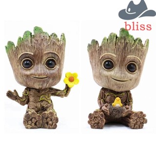 Bliss ฟิกเกอร์อนิเมะ Marvel Groot ขนาดเล็ก 6 ซม. สําหรับตกแต่งรถยนต์