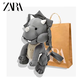 Zara กระเป๋าเป้สะพายหลัง ขนาดเล็ก ลายการ์ตูนไดโนเสาร์ สัตว์ น่ารัก สําหรับเด็กผู้ชาย