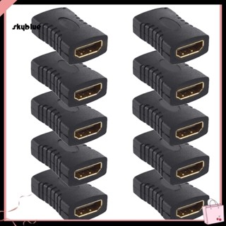 [Sy] Doonjiey อะแดปเตอร์เชื่อมต่อ HDMI ตัวเมีย เป็นตัวเมีย สําหรับ HDTV 10 ชิ้น