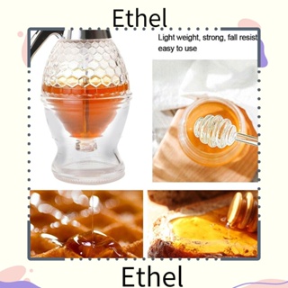 Ethel1 ขวดบีบน้ําผึ้ง ขวดน้ํามัน น้ําผลไม้ ไซรัป ถ้วยเก็บหม้อ