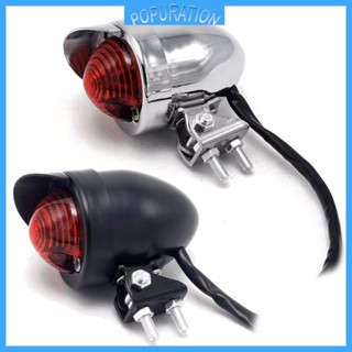 Pop ไฟท้าย LED 12V สีแดง ปรับได้ สําหรับรถจักรยานยนต์ 1 ชิ้น