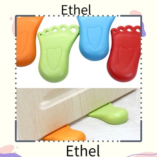 Ethel1 กันชนประตู รูปเท้า กันลื่น ทนต่อการสึกหรอ สําหรับบ้าน ออฟฟิศ