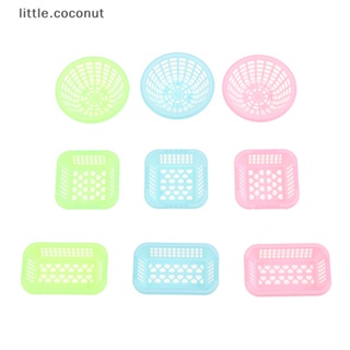 [little.coconut] ตะกร้าผัก ผลไม้ ขนาดเล็ก 1:12 สําหรับตกแต่งบ้านตุ๊กตา 3 ชิ้น ต่อชุด