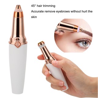 HaiR Ving 2 in 1 Electric Eyebrow Trimmer Lipstick Shape USB เครื่องกำจัดขนแบบไม่เจ็บปวดแบบชาร์จไฟได้