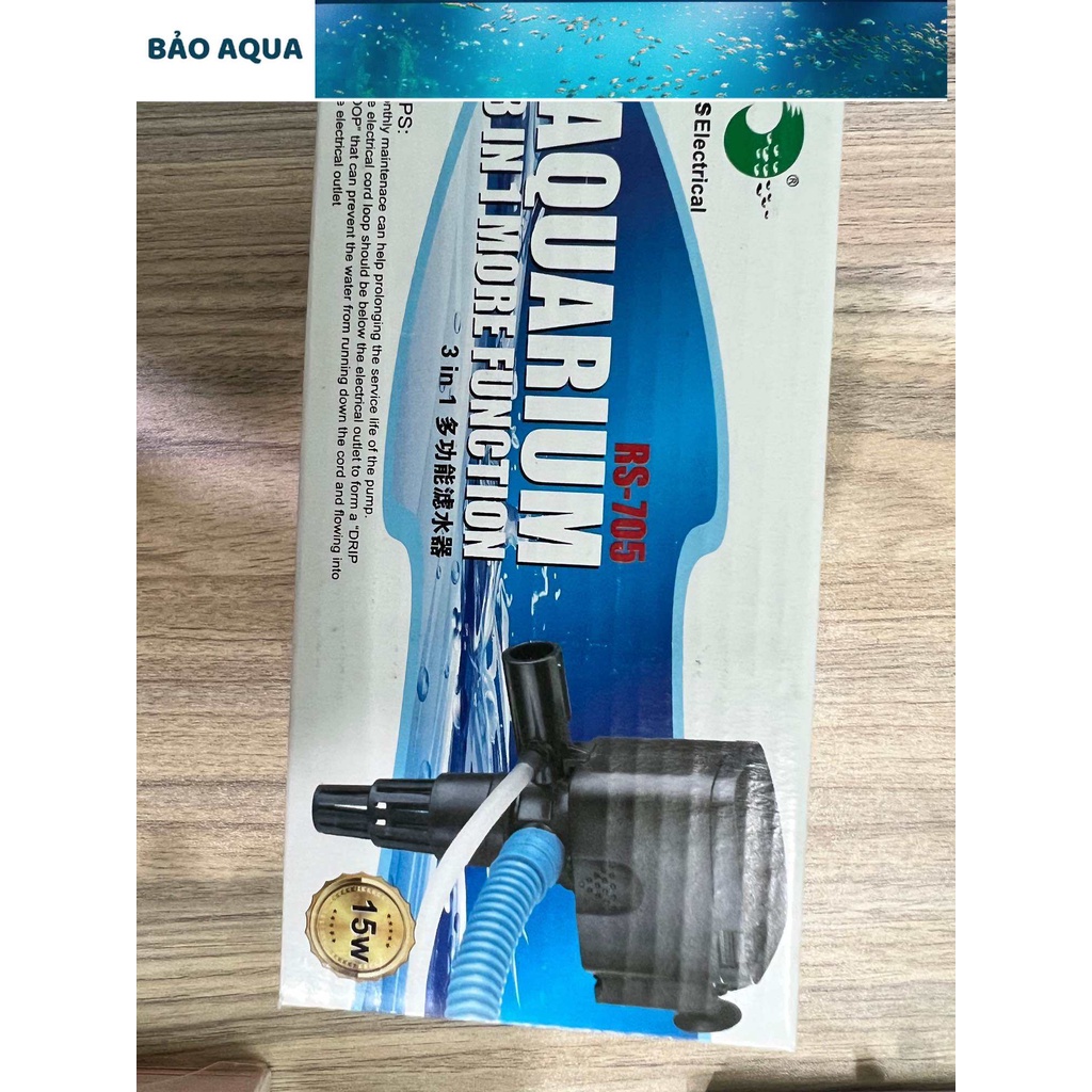 3in1 FISH POOL ปั้มน้ํา RS-705 15w 800l/h