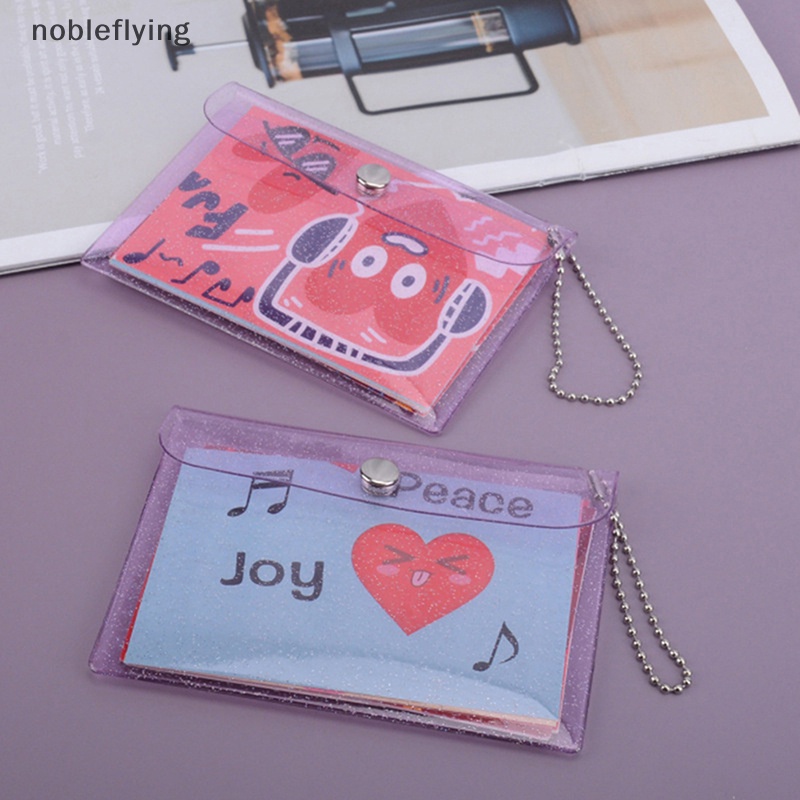 Nf กระเป๋าใส่เหรียญ PVC ใส ขนาดเล็ก น่ารัก สําหรับเด็กผู้หญิง 1 ชิ้น nobleflying