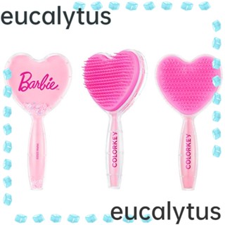 Eucalytus1 หวีถุงลมนิรภัย กระจกมือถือ พลาสติก สีชมพู อุปกรณ์เสริม สําหรับตุ๊กตาบาร์บี้ ผู้หญิง