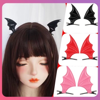 Creative Halloween Bat Wing Hair Masquerade Ghost Festival Bat Decorations Hair Hoop Props ตกแต่งปาร์ตี้ฮาโลวีน [COD]