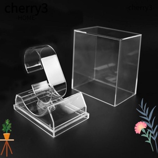 Cherry3 กล่องพลาสติกใส สําหรับใส่จัดเก็บนาฬิกาข้อมือ 2 ชิ้น