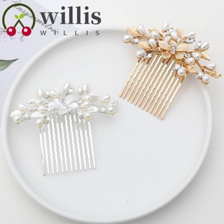 Willis หวีเสียบผม ห้าซี่ เกรซ ตกแต่ง กิ๊บดอกไม้ อารมณ์ โลหะผสม สไตล์เกาหลี ที่คาดผม