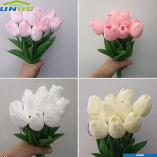 Uniis โคมไฟตั้งโต๊ะ Led รูปดอกทิวลิป สําหรับตกแต่งบ้าน 10 ชิ้น