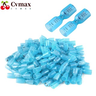 Cvmax หางปลาเชื่อมต่อสายไฟ ไนล่อน 16-14 AWG กันน้ํา สีฟ้า 100 ชิ้น