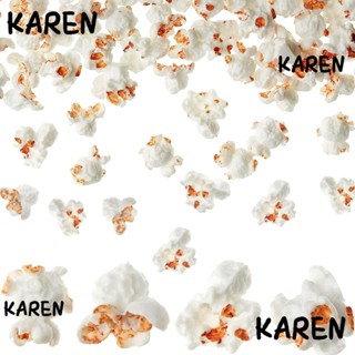 Karen จี้ต่างหูเรซิ่น รูปข้าวโพดคั่วจําลอง 60 ชิ้น 60 ชิ้น