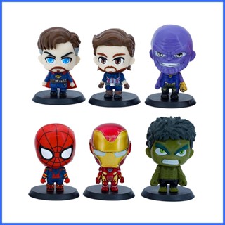 ฟิกเกอร์ Super Heroes Slingular Dr. 6 ชิ้น ฟิกเกอร์ Captain America The Hulk Avenger สําหรับเด็ก ผู้ใหญ่