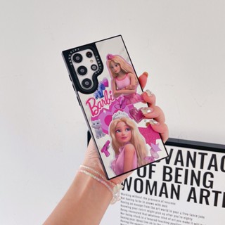 【Barbie】Casetify เคสโทรศัพท์มือถือแบบนิ่ม กันกระแทก พร้อมกระจก แฟชั่น คุณภาพสูง สําหรับ Samsung s23ultra s23 s23+ s22ultra