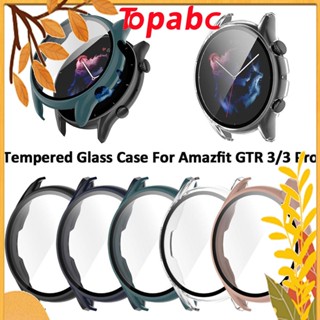 Top เคส + ฟิล์มกันรอยหน้าจอสมาร์ทวอทช์ สําหรับ Amazfit GTR 3/GTR 3Pro