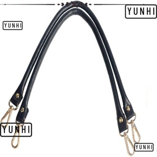 Yunhi สายกระเป๋าหนัง PU สีดํา ทอง แบบเปลี่ยน 23.6 นิ้ว 2 ชิ้น