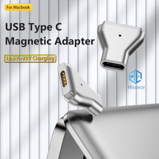 อะแดปเตอร์สายเคเบิลแม่เหล็ก 20V USB Type C สําหรับ Macbook Air Pro Type C Female PD [Missece.th]