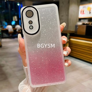 ใหม่ พร้อมส่ง เคสโทรศัพท์มือถือ ซิลิโคนนิ่ม กันรอยเลนส์กล้อง ลายกลิตเตอร์ หรูหรา สําหรับ OPPO A38 4G A384G