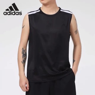 Adidas ของแท้ 100% เสื้อกล้าม ระบายอากาศ แห้งเร็ว สําหรับผู้ชาย เหมาะกับการเล่นฟิตเนส GT3017