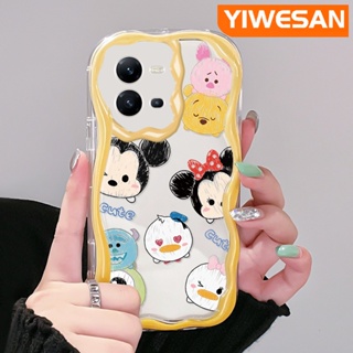 เคสโทรศัพท์มือถือ แบบใส กันกระแทก ลายการ์ตูนมิกกี้ มินนี่เมาส์น่ารัก สีสันสดใส สําหรับ VIVO V25 5G V25E X80 Lite V21E Y73 2020