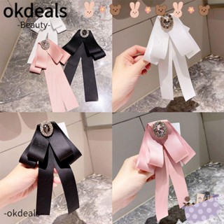 Okdeals เสื้อเชิ้ต ผูกโบว์ หลากสี สําหรับผู้หญิง