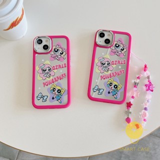 For เคสไอโฟน 14 Pro Max [Cute Girl Plating Mirror Rose Red] เคส Phone Case For iPhone 14 Pro Max Plus 13 12 11 For เคสไอโฟน11 Ins Korean Style Retro Classic Couple Shockproof Protective TPU Cover Shell