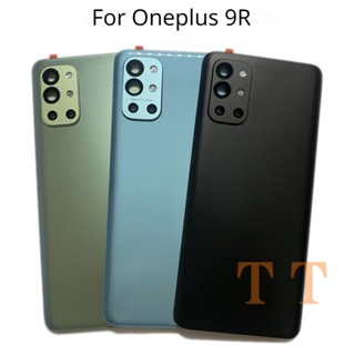 L ฝาครอบแบตเตอรี่ด้านหลัง พร้อมเลนส์กล้อง สําหรับ Oneplus 9r 1+ 9r