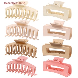 Tweet กิ๊บติดผมหางม้า ขนาดใหญ่ 11 ซม. สีพื้น 1 ชิ้น