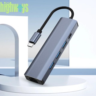 5-in-1 ฮับ USB C 100W PD 5Gbps Type C เป็น USB3.0 ปลั๊กแอนด์เพลย์ [highways.th]