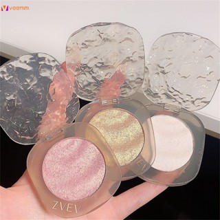 Zvev Pure Desire Water Light Sensation High Disc Burst Flash Fine Shiny Crystal Monochrome High Light Eye Shadow Fragile Sensation Repair Disk veemm