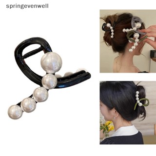 [springevenwell] กิ๊บติดผมอะคริลิค ประดับมุกเทียม กันลื่น ขนาดใหญ่ เครื่องประดับ สําหรับผู้หญิง สินค้าใหม่