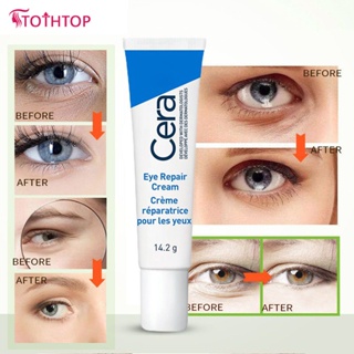 Cerave Eye Repair Cream 14.2g ครีมบำรุงรอบดวงตาที่ให้ความชุ่มชื้นและซ่อมแซมปรับปรุงและลดความหมองคล้ำอาการบวมและซ่อมแซมครีมบำรุงรอบดวงตา Eye Care [TOP]