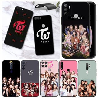 เคสโทรศัพท์มือถือแบบนิ่ม ลายการ์ตูนศิลปะ Twice สีดํา สําหรับ OPPO A3S A5S A5 A7 A37 A39 A59 A59 A57 4G F1s Neo 9