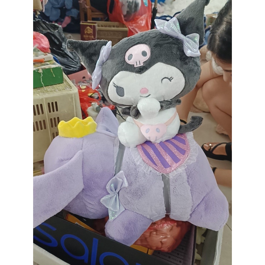 SANRIO ตุ๊กตายัดนุ่น การ์ตูนอนิเมะ Kuromi Dream Of Childhood Series Kulomi ของเล่นสําหรับเด็ก