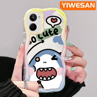 สําหรับ Realme 10 เคส ลายฉลามน่ารัก ครีมขอบ เคสนิ่ม กันกระแทก เคสโทรศัพท์ ใส ซิลิกา ป้องกัน