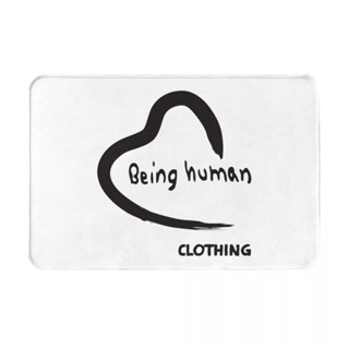 Being Human (1) พรมเช็ดเท้า ผ้าสักหลาด กันลื่น ดูดซับน้ํา แห้งเร็ว สําหรับห้องน้ํา 16x24 นิ้ว พร้อมส่ง