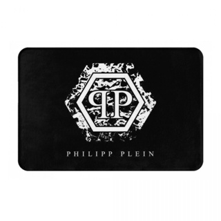 Philipp Plein (1) พรมเช็ดเท้า ผ้าสักหลาด กันลื่น ดูดซับน้ํา แห้งเร็ว 16x24 นิ้ว สําหรับห้องน้ํา พร้อมส่ง