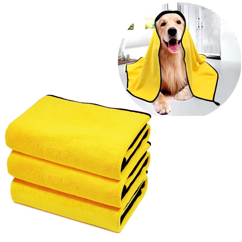 【Hipidog】ผ้าขนหนูไมโครไฟเบอร์ ดูดซับน้ําได้ดี แบบแห้งเร็ว ไม่ซีดจาง สําหรับสัตว์เลี้ยง สุนัข แมว