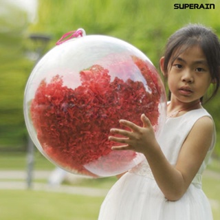 (super) ลูกบอลพลาสติกใส กันแตก DIY สําหรับตกแต่งบ้าน คริสต์มาส งานแต่งงาน