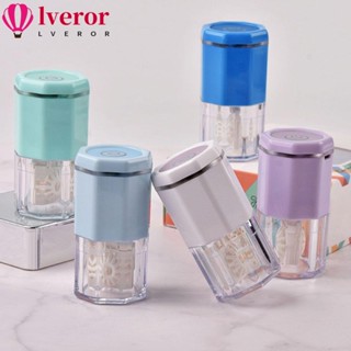 Lveror เครื่องล้างคอนแทคเลนส์ พลาสติก อัลตราโซนิก อุปกรณ์ทําความสะอาดทุกวัน