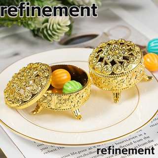 Refinement กล่องพลาสติกใส่ขนมคุกกี้ ของขวัญแต่งงาน ของที่ระลึก สีทอง เงิน 12 ชิ้น