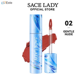 SACE LADY Matte Lip Glaze ลิปสติกเนื้อแมทกำมะหยี่ สีขาวสวย ลิปกลอส กันน้ำ ไม่ติดถ้วย Daily Girl Group Thai Makeup ↑Eele