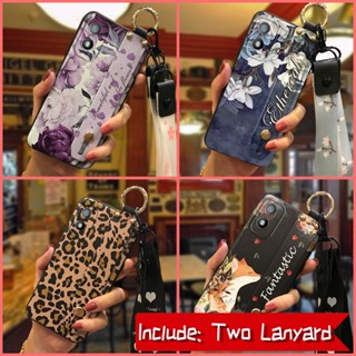 Flower ring Phone Case For Itel A18/Tecno POP6C Soft case Waterproof Kickstand Durable Phone Holder Anti-knock Back Cover