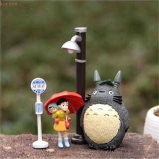 Koryes ตุ๊กตาฟิกเกอร์ อนิเมะ Miyazaki Hayao My Neighbor Totoro ขนาดเล็ก ของเล่นสะสม สําหรับเด็ก 5 ชิ้น ต่อล็อต