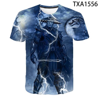 เสื้อยืด พิมพ์ลายภาพยนตร์ Mortal Kombat สุดเท่