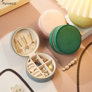 Flymesit กล่องเก็บเครื่องประดับ สร้อยคอ แหวน ผ้ากํามะหยี่ ขนาดเล็ก สําหรับผู้หญิง