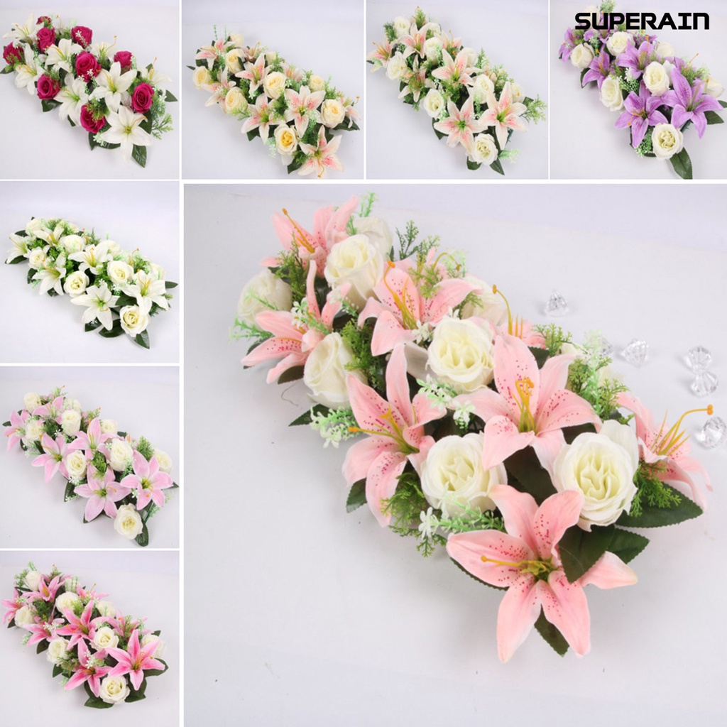 (super) ดอกลิลลี่ประดิษฐ์ แฟชั่น สําหรับตกแต่งบ้าน DIY 18 ชิ้น